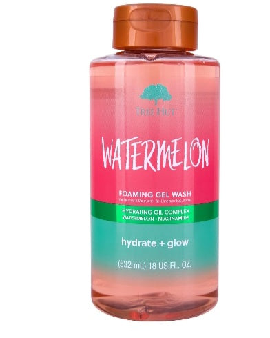 Tree Hut Watermelon Nourishing, Moisturizing & Hydrating Foaming Gel Wash, 18 oz.