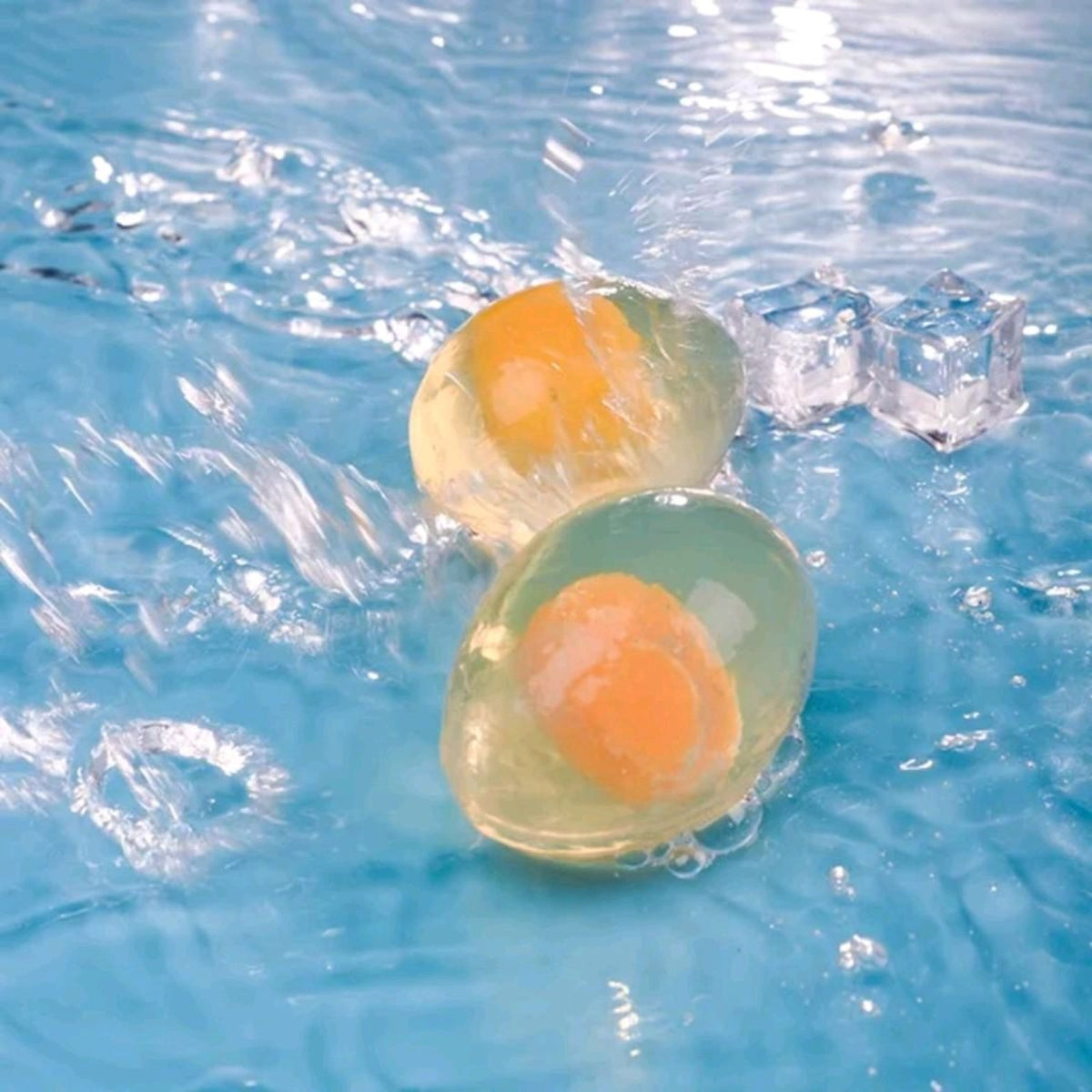 Close-up of egg soap