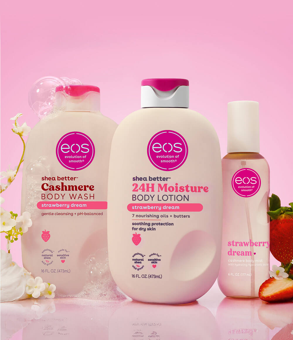 Strawberry Dream Scent Layering range shown together
