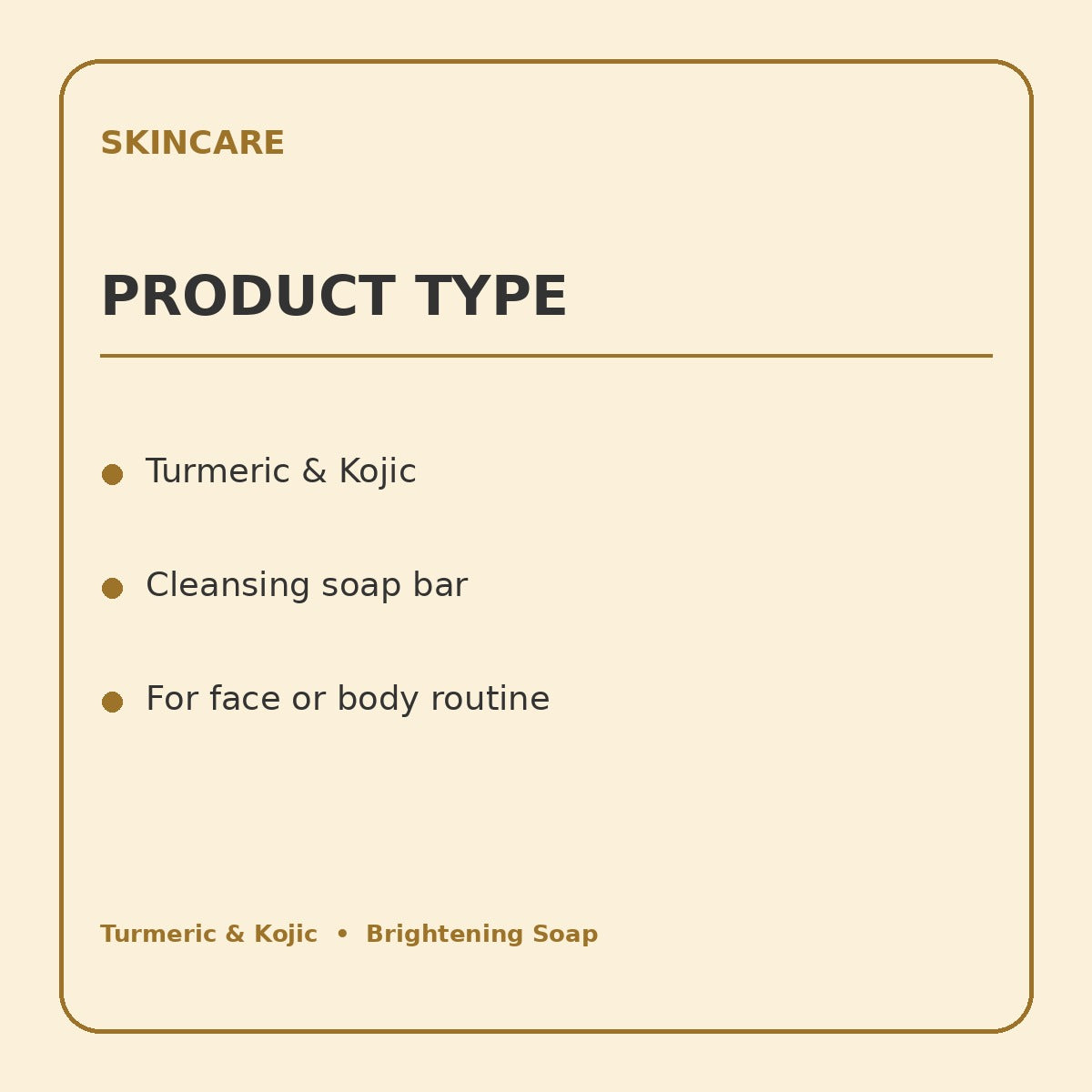turmeric kojic product information graphic 3