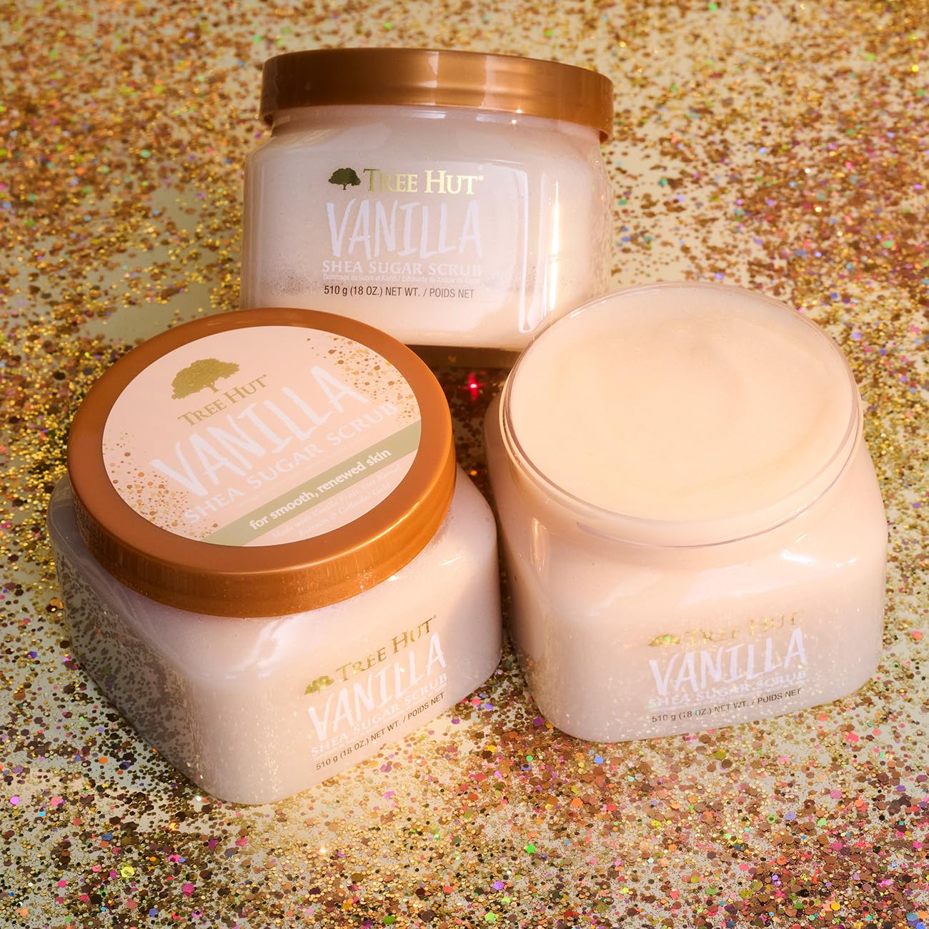 Tree Hut Vanilla Shea SugarBody Scrub. 18 oz. 510g