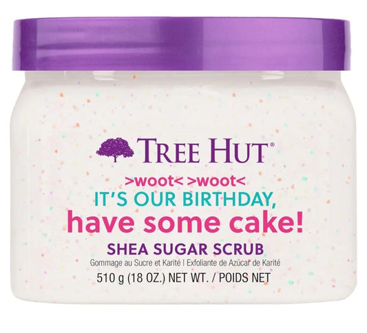 Tree Hut Exfoliating Shea Sugar Scrub Birthday Cake.