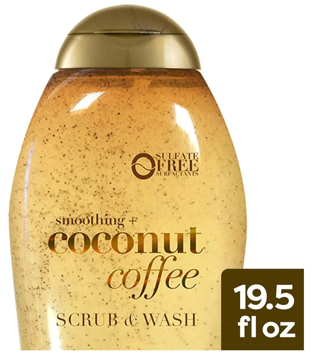 OGX Smoothing + Coconut Coffee Exfoliating Body Scrub Paraben-Free (19.5 fl oz)