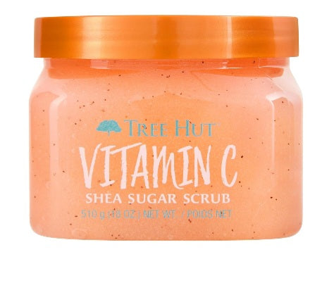 Tree Hut Vitamin C Shea Sugar Scrub, 18 oz, Ultra Hydrating and Exfoliating Scrub for Nourishing Essential Body Care.