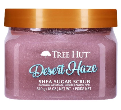 Tree Hut Desert Haze Shea Sugar Scrub | Exfoliating Body Scrub Removes Dead, Dry Skin for a Soft & Hydrated Feel | Nourishing Essential Body Care | 18 fl oz.