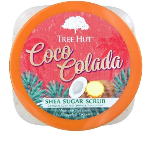 Tree Hut Shea Sugar Scrub Coco Colada, 18 oz, Ultra Hydrating and Exfoliating Scrub for Nourishing Essential Body Care