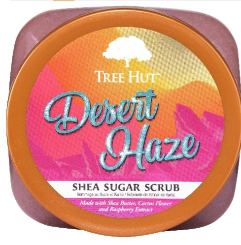 Tree Hut Desert Haze Shea Sugar Scrub | Exfoliating Body Scrub Removes Dead, Dry Skin for a Soft & Hydrated Feel | Nourishing Essential Body Care | 18 fl oz.