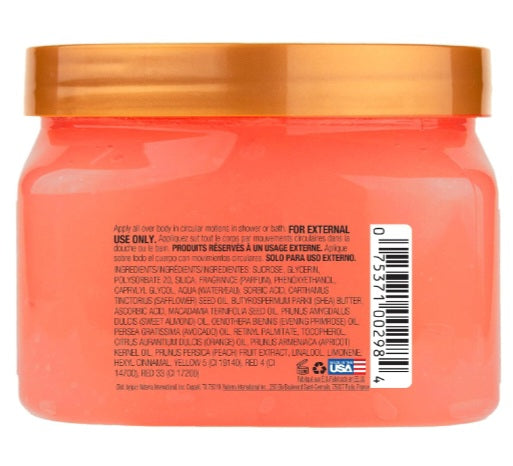 Tree Hut Peach Sorbet Shea Sugar Scrub | Exfoliating Body Scrub Removes Dead, Dry Skin for a Soft & Hydrated Feel | Nourishing Essential Body Care | 18 fl oz.