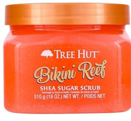 Tree Hut Bikini Reef Shea Sugar Scrub | Exfoliating Body Scrub Removes Dead, Dry Skin for a Soft & Hydrated Feel | Nourishing Essential Body Care | 18 fl oz.