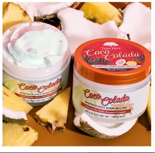 Tree Hut Coco Colada Whipped Shea Body Butter, 8.4oz, with Natural Shea Butter for Nourishing Essential Body Care