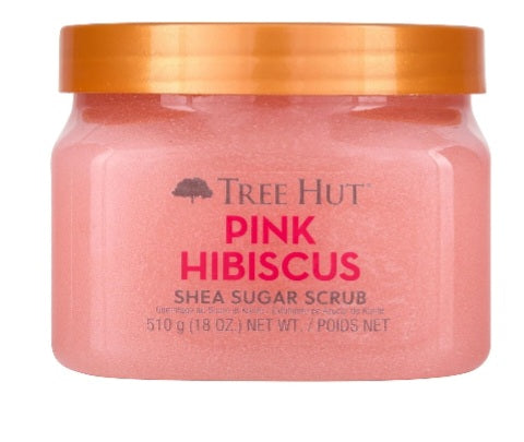 Tree Hut Pink Hibiscus Shea Sugar Scrub | Exfoliating Body Scrub Removes Dead, Dry Skin for a Soft & Hydrated Feel | Nourishing Essential Body Care | 18 fl oz.