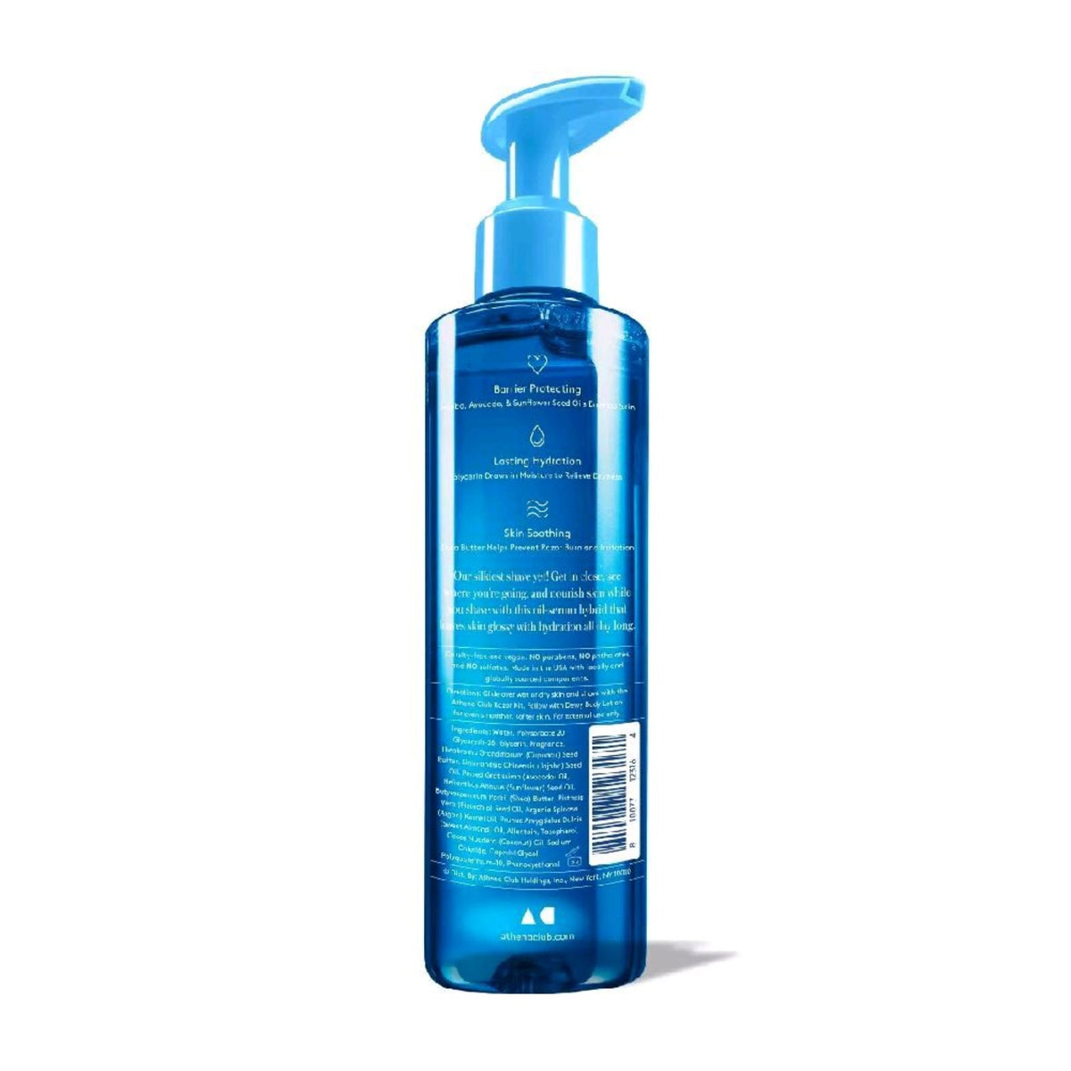 Athena Club Glossy Shave Oil Cosmic Flower back label