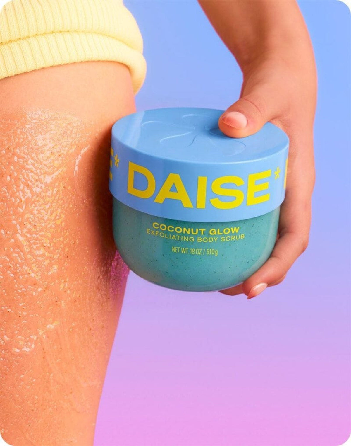 Daise Coconut Glow Exfoliating Body Scrub 510g lifestyle