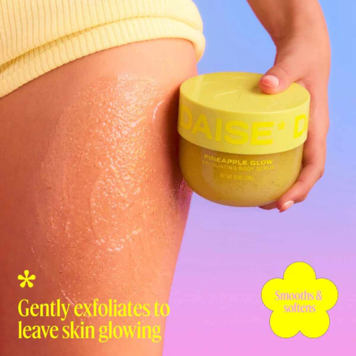 DAISE Pineapple Glow Exfoliating Body Scrub lifestyle