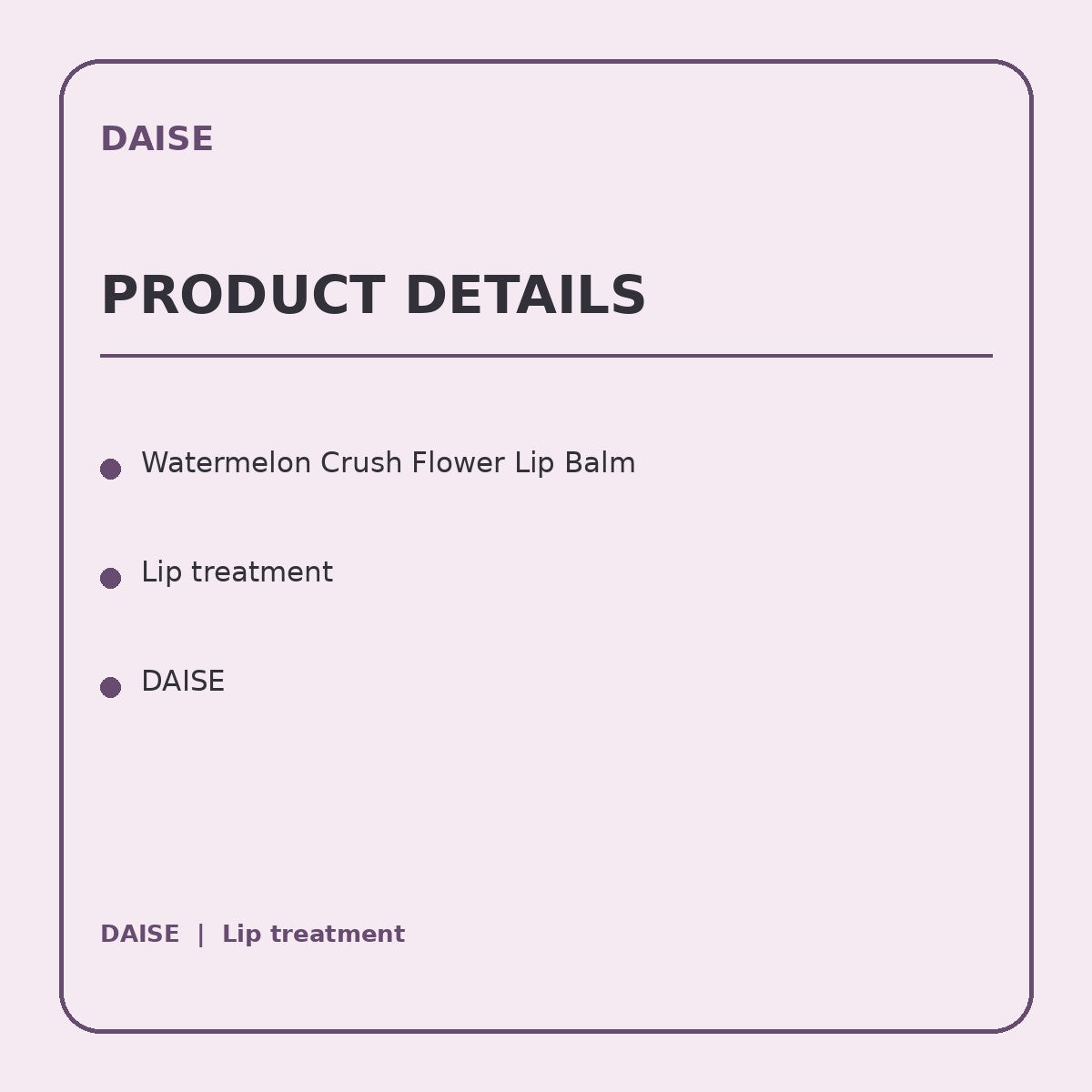 daise watermelon product information panel 1