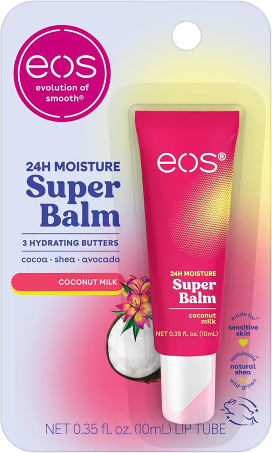 EOS Coconut Milk Super Balm 10ml in retail packaging