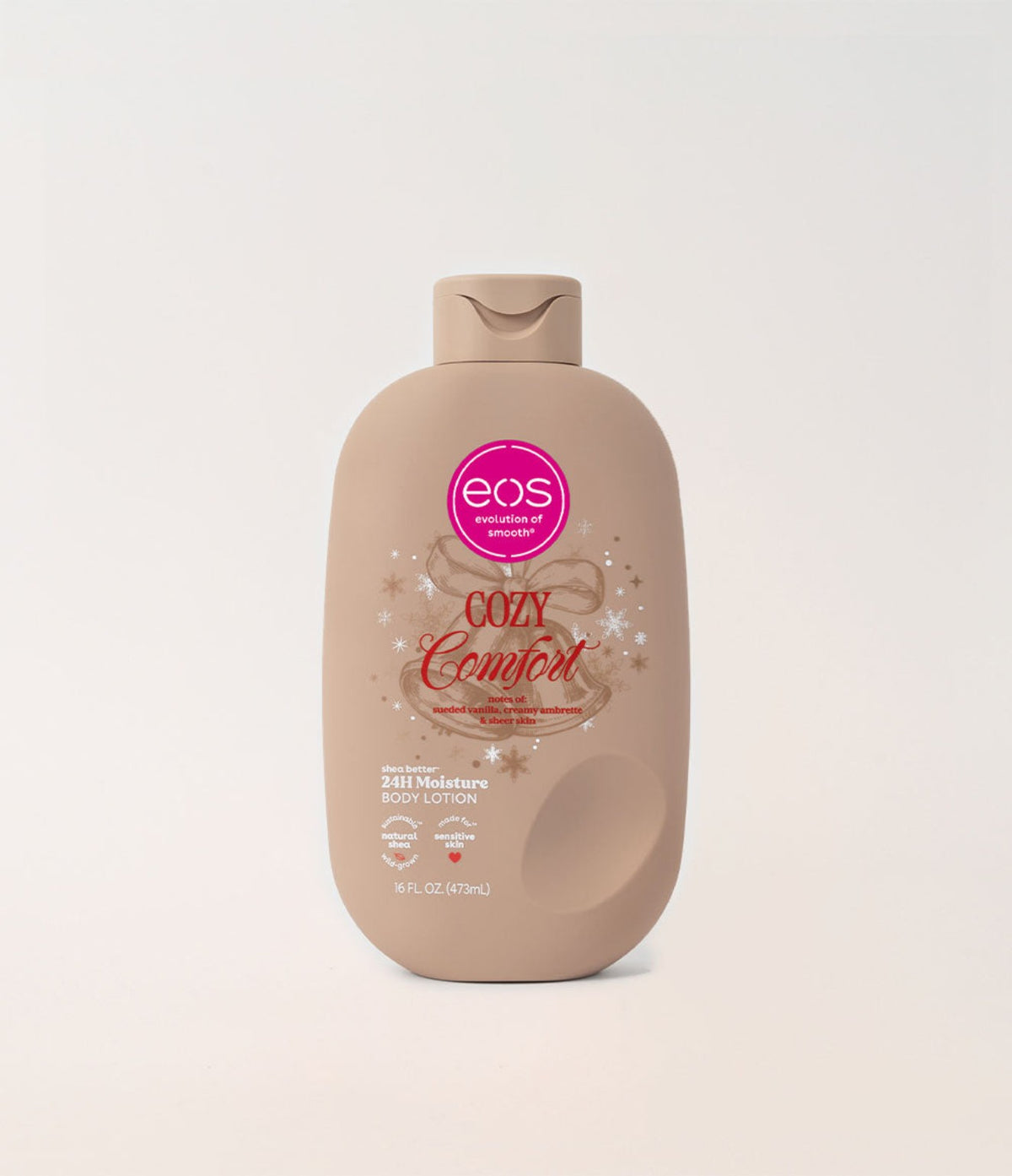 EOS Cozy Comfort bottle on white background