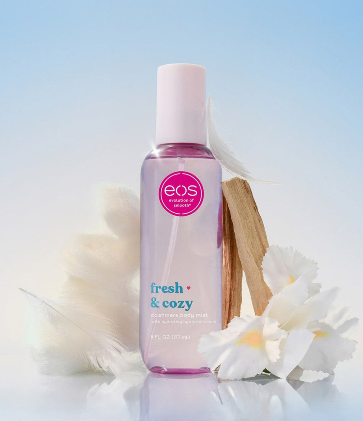EOS Fresh & Cozy body mist lifestyle photograph