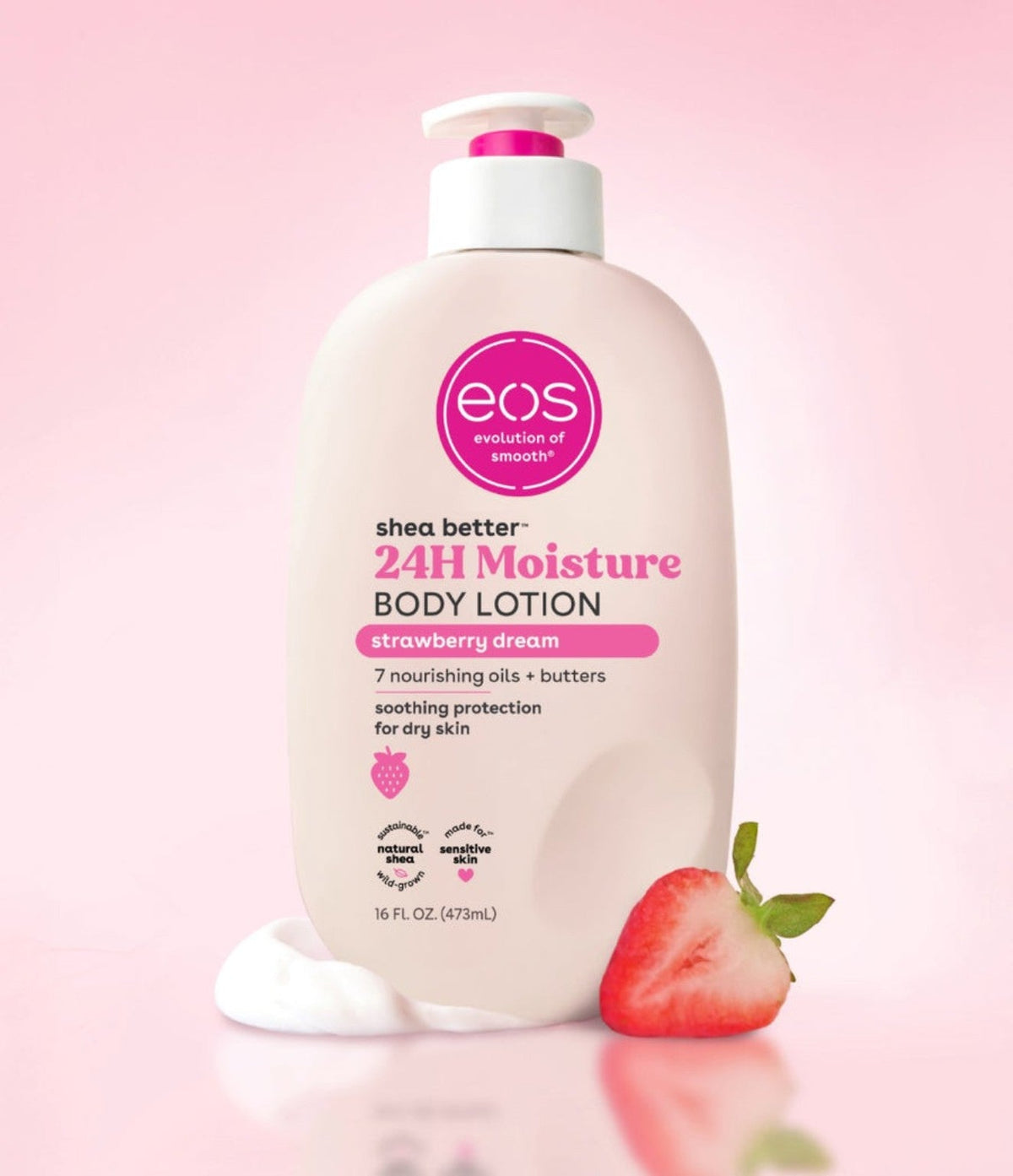 EOS Strawberry Dream 24H Moisture Body Lotion 473ml – image 5