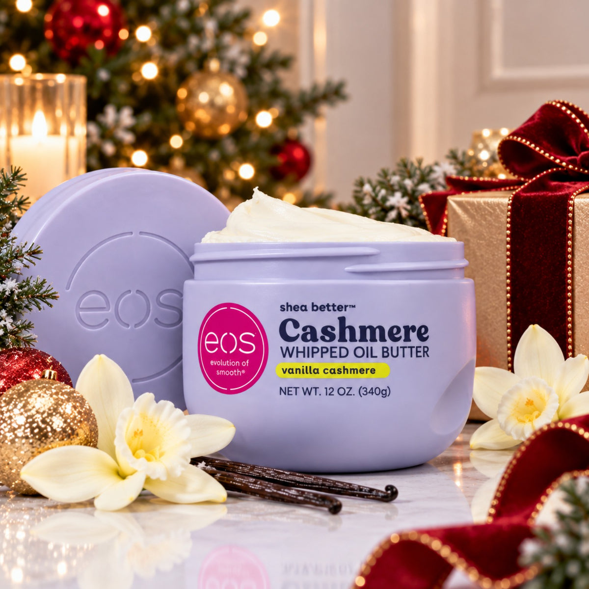 EOS Vanilla Cashmere Whipped Oil Body Butter Christmas gift