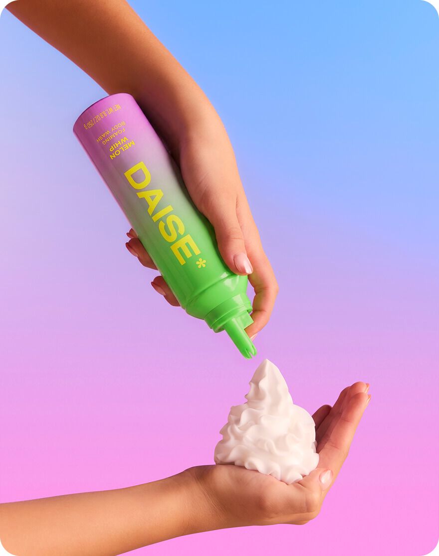 Daise Melon Whip Foaming Body Wash 265ml – foaming body wash texture and application