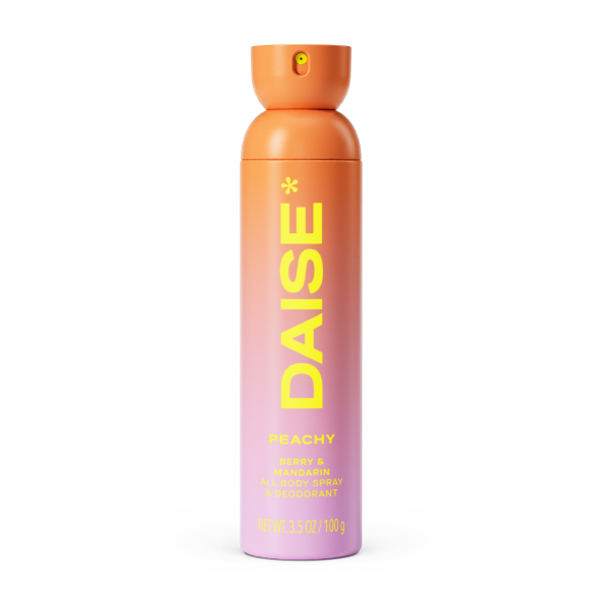 Daise Peachy Berry & Mandarin All Body Spray & Deodorant 120ml front product view on a white background