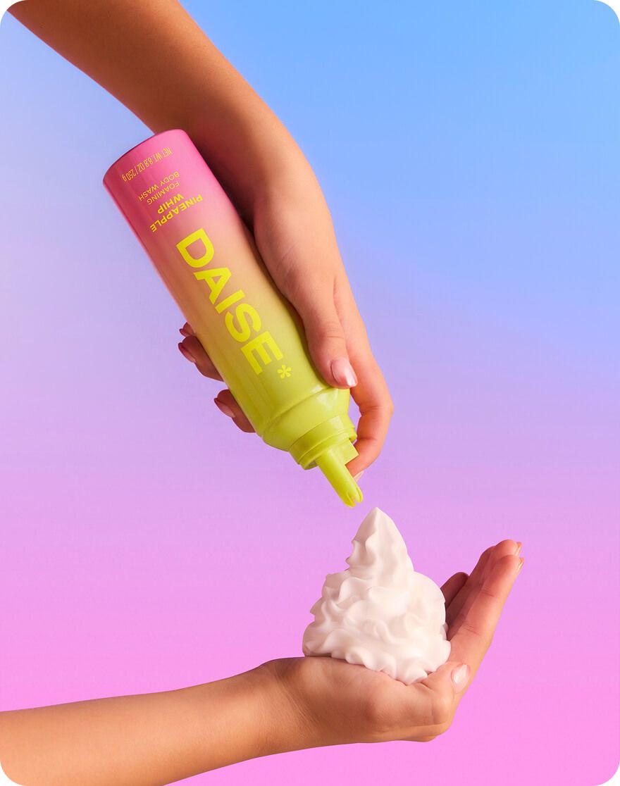 Daise Pineapple Whip Foaming Body Wash 265ml – foaming body wash texture and application