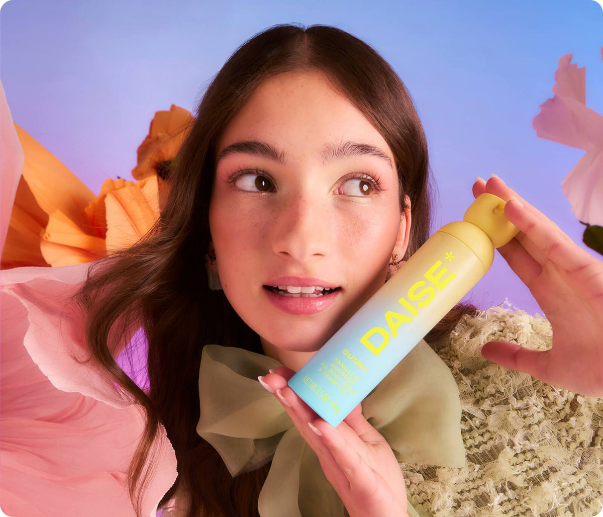 Daise Sunny Vanilla & Coconut All Body Spray & Deodorant 100g – official campaign lifestyle photo