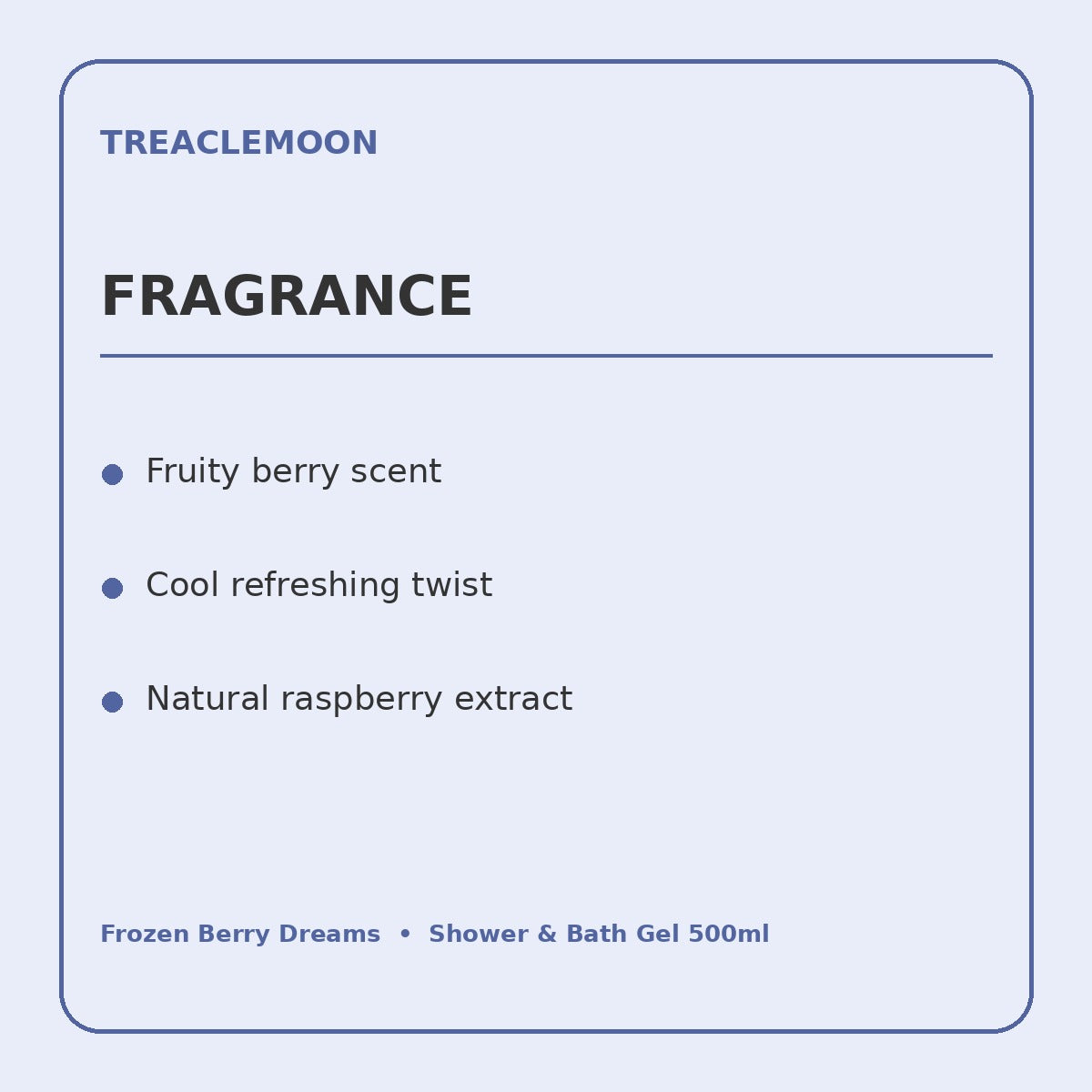frozen berry product information graphic 1