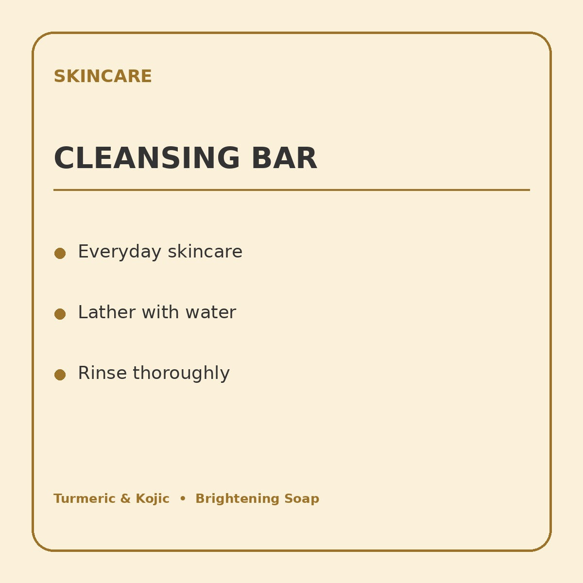 turmeric kojic product information graphic 1