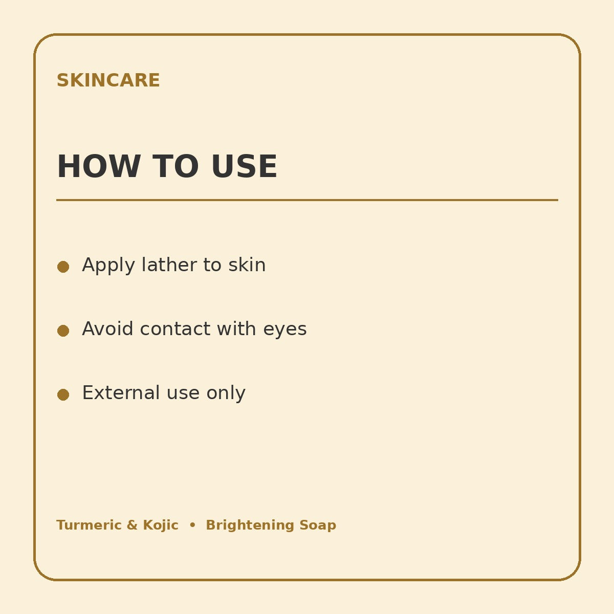 turmeric kojic product information graphic 2