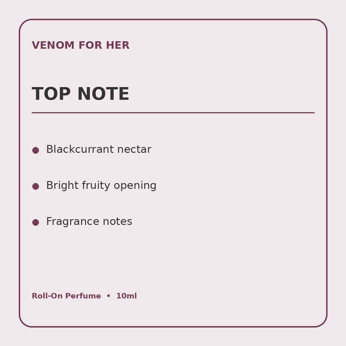 venom product information graphic 1