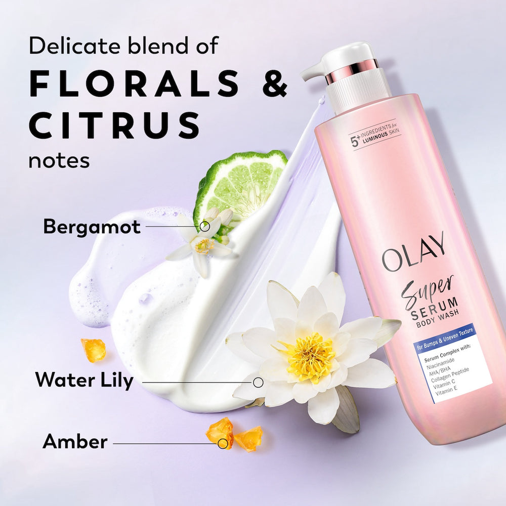 Olay Super Serum Body Wash for Bumps & Uneven Textured Skin 591ml