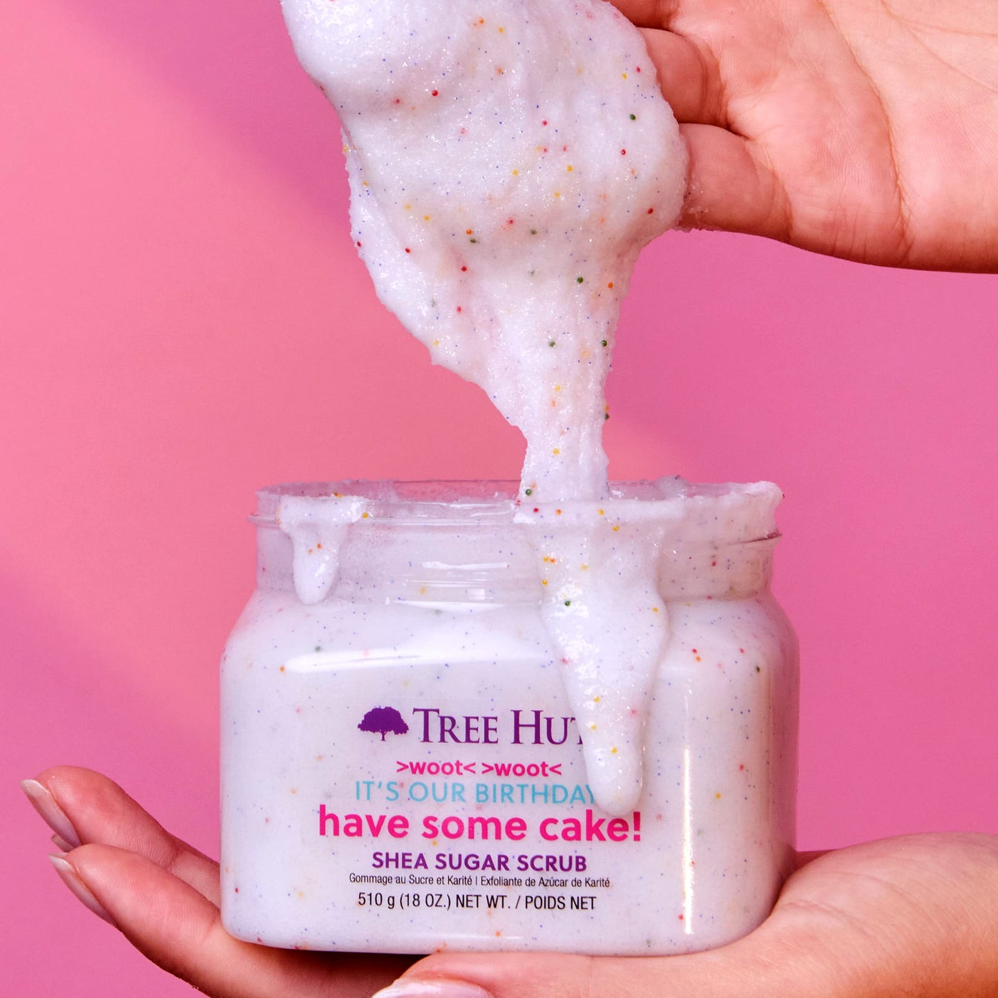 Tree Hut Exfoliating Shea Sugar Scrub Birthday Cake, 18 oz| 510g