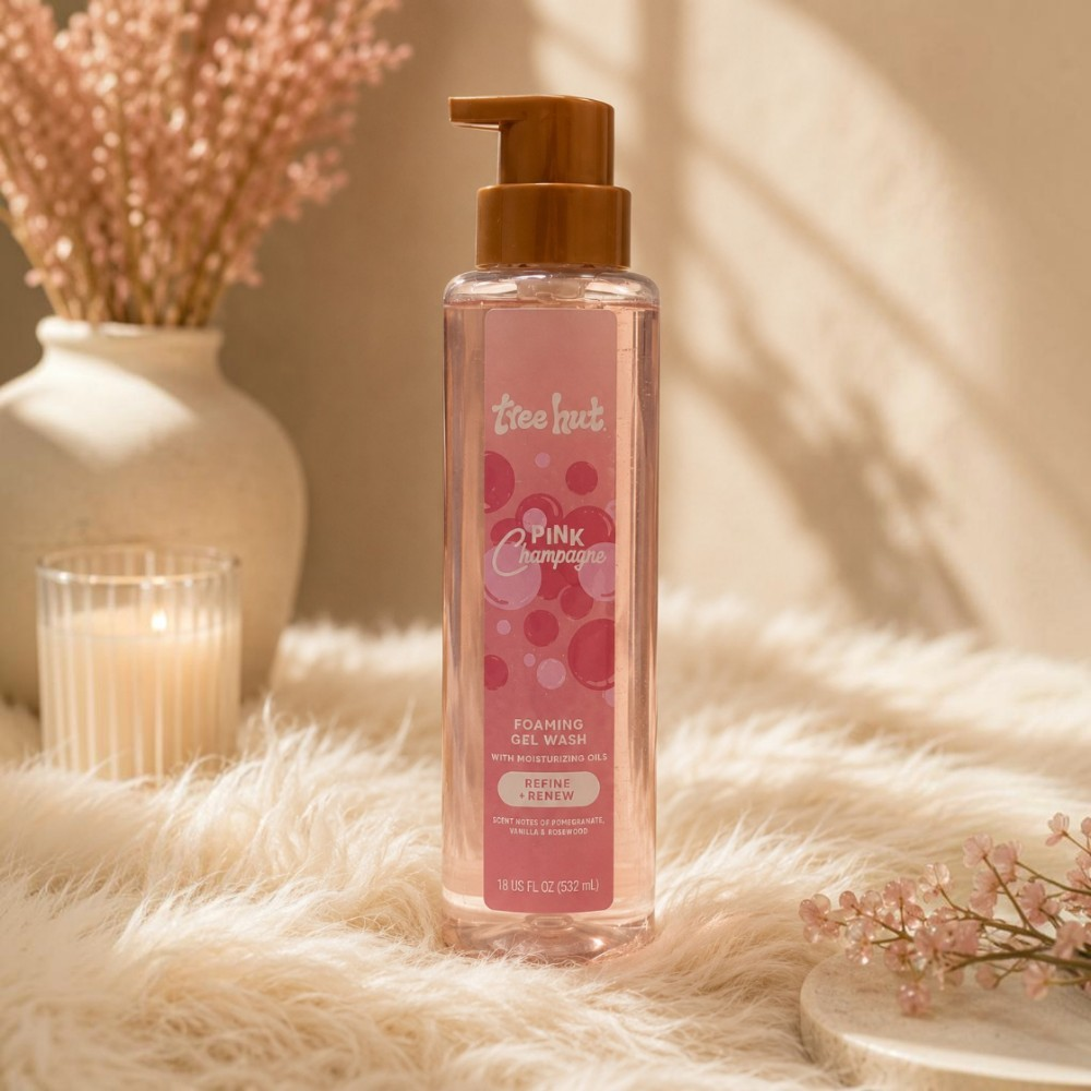 Tree Hut Pink Champagne Foaming Gel Wash 532ml