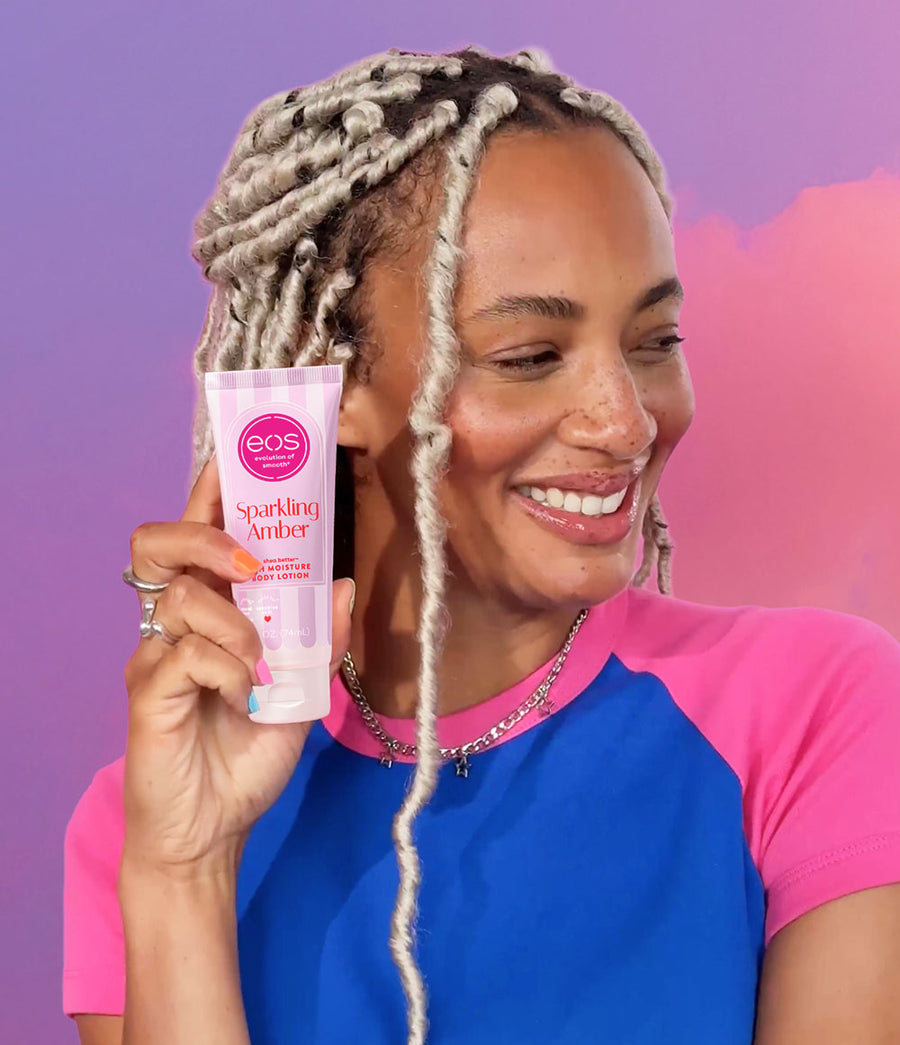 EOS Sparkling Amber Travel Body Lotion