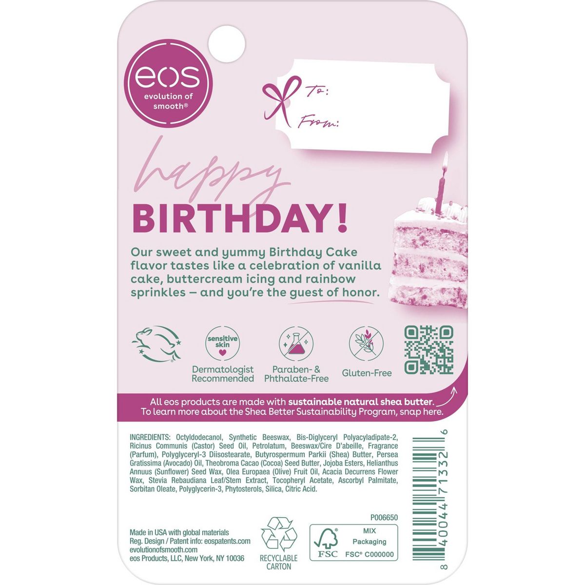 EOS Birthday Cake Super Balm 10ml