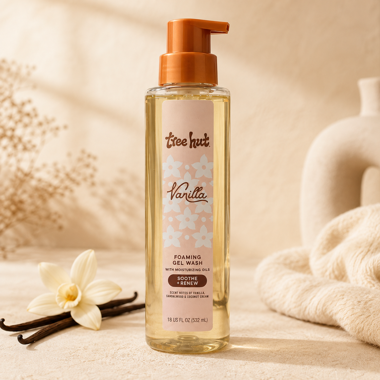 Tree Hut Vanilla Foaming Gel 532ml