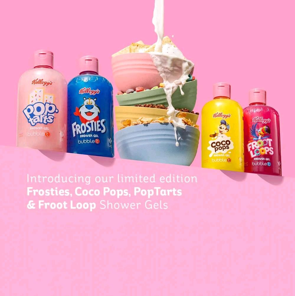 Kellogg's Cereal Shower Gel Collection 500ml – Choose Your Scent
