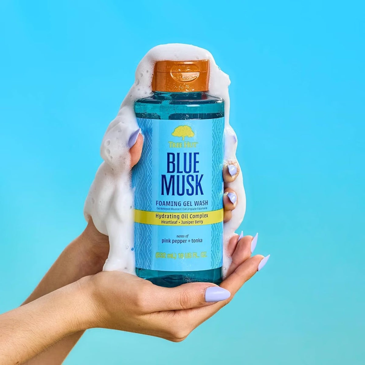 Tree Hut Blue Musk Foaming Gel Wash 532ml
