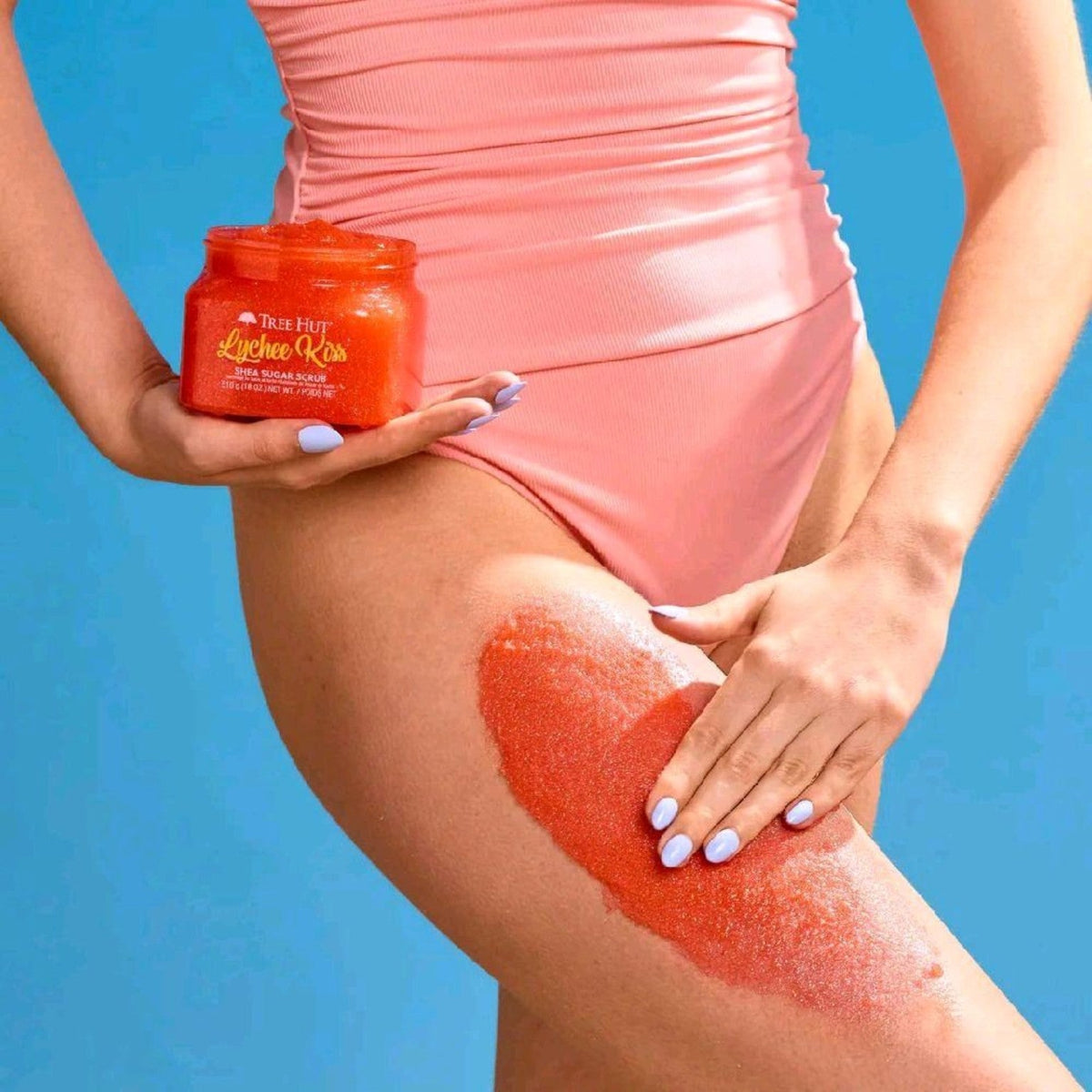 Tree Hut Lychee Kiss scrub application