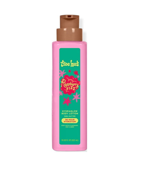 Tree Hut Raspberry Fizz Hydraglow Body Lotion 18oz clean product image