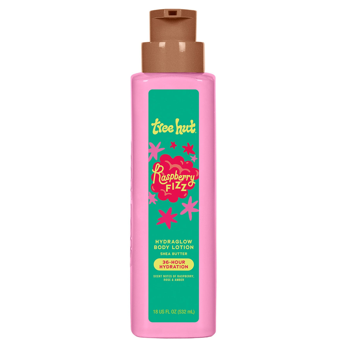 Tree Hut Raspberry Fizz Hydraglow Body Lotion 18oz official front image